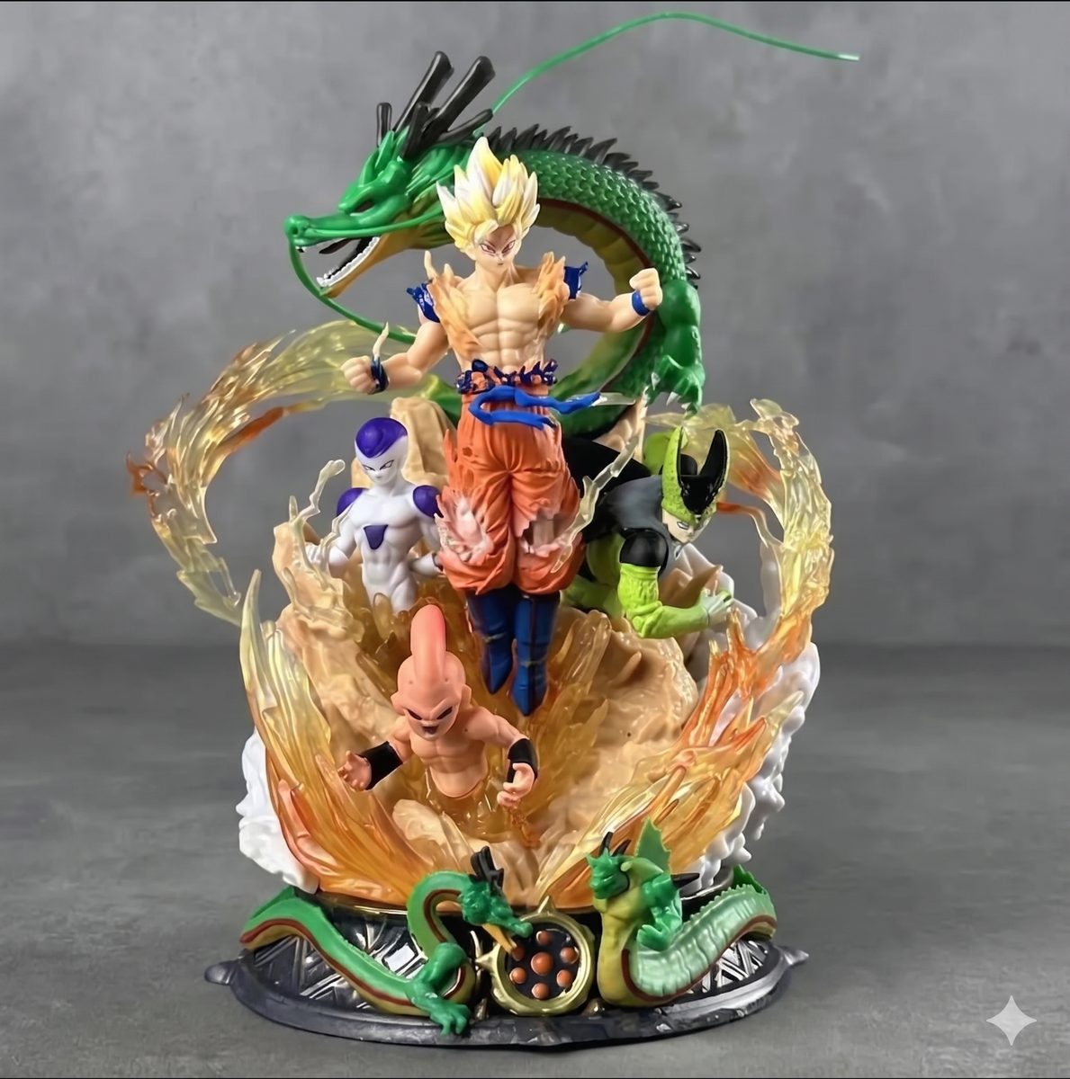 Goku with Shenron Figure