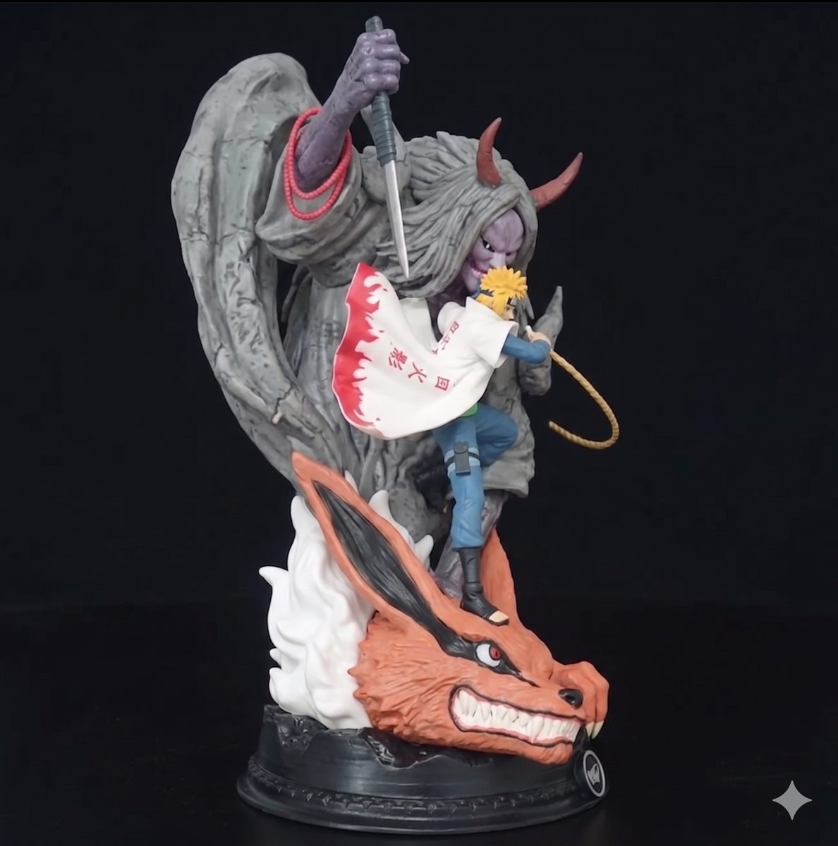 Minato Namikaze Reaper Death Seal & Kurama Figure